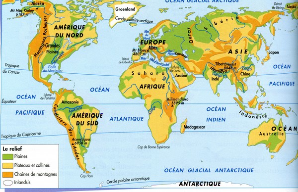 Carte Relief